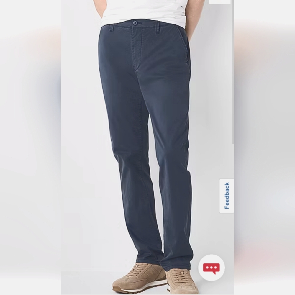 Mutual Weave Officer Chino Ombre Blue W 36 x L 34 NWT